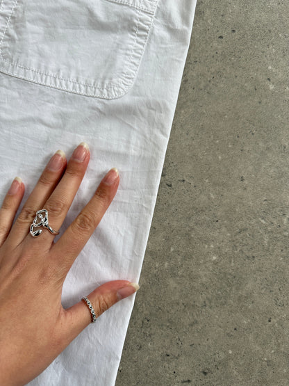 Max Mara Weekend Cotton Cargo Low Waist Trousers - W28