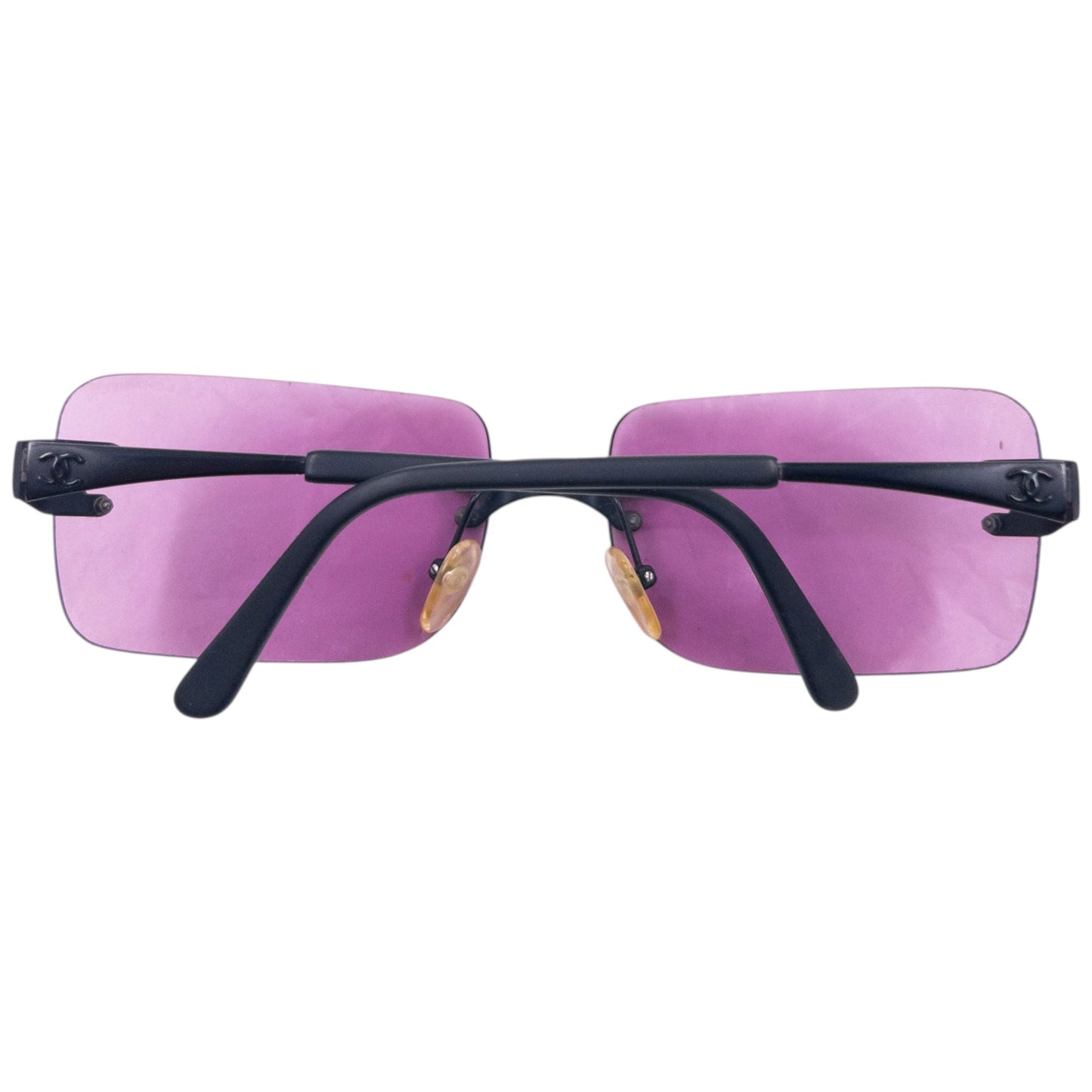 Vintage 2000s Chanel Rimless Sunglasses | O/S, Black