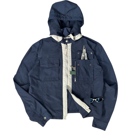 Armani Jeans 00’s Cropped Multipocket Jacket L | Large, Navy