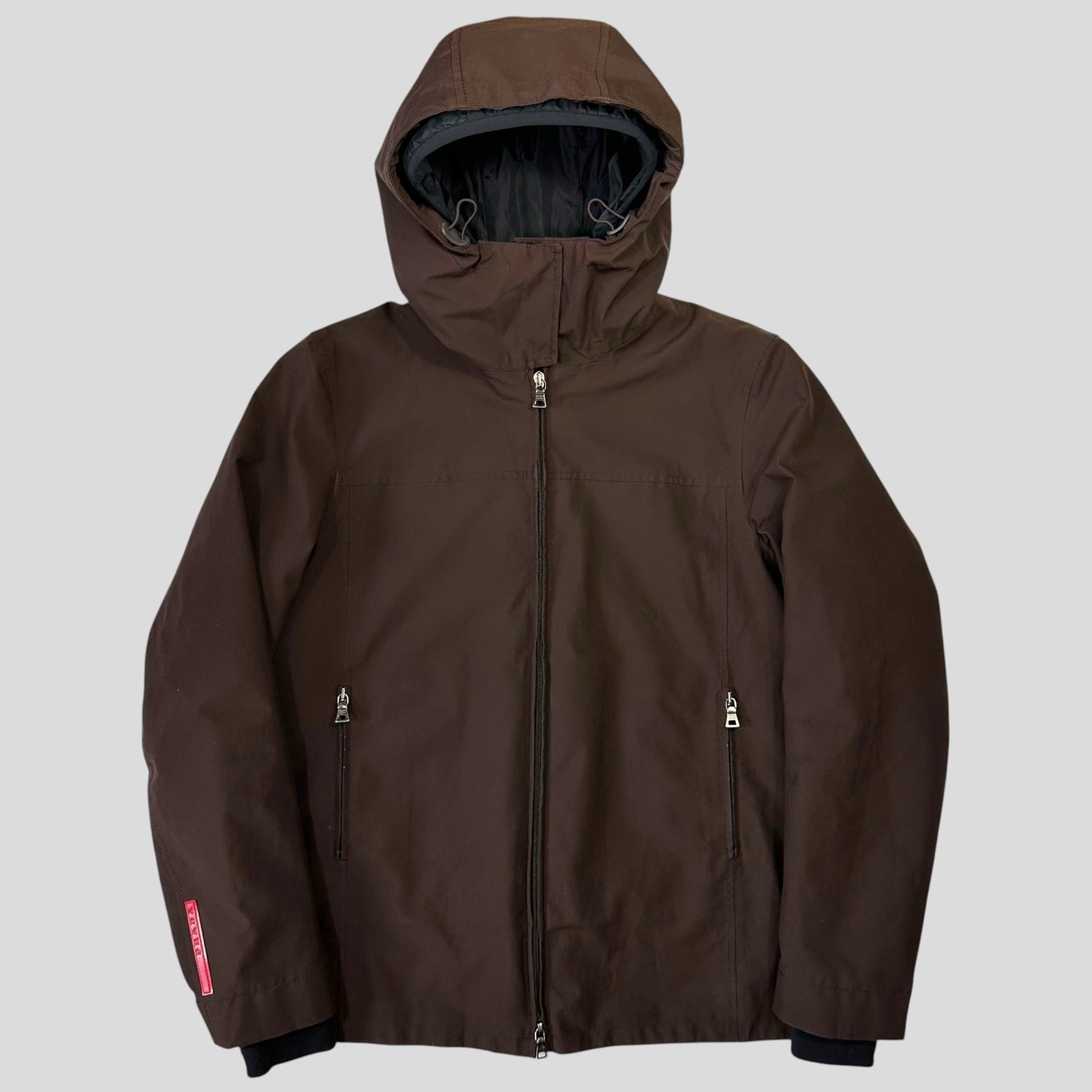 Prada Sport 2002 3 in 1 Brown Ventilated Goretex Technical Jacket - IT46 | Default Title, Brown