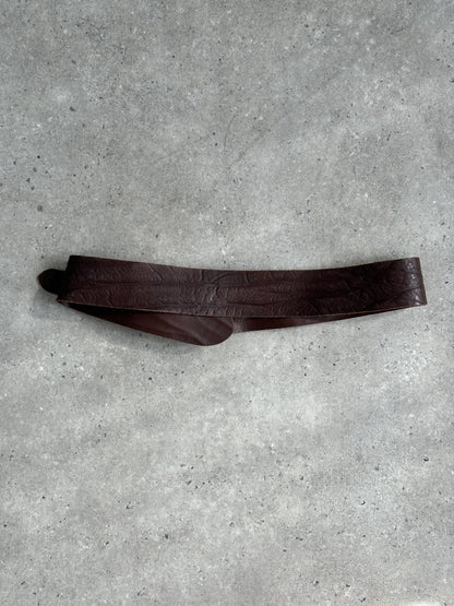 Vintage 1990s Leather Chunky Belt - W34-38