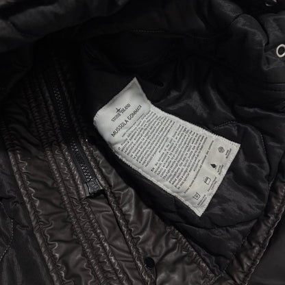 Stone Island Mussola Gommata Jacket | Large, Dark Brown