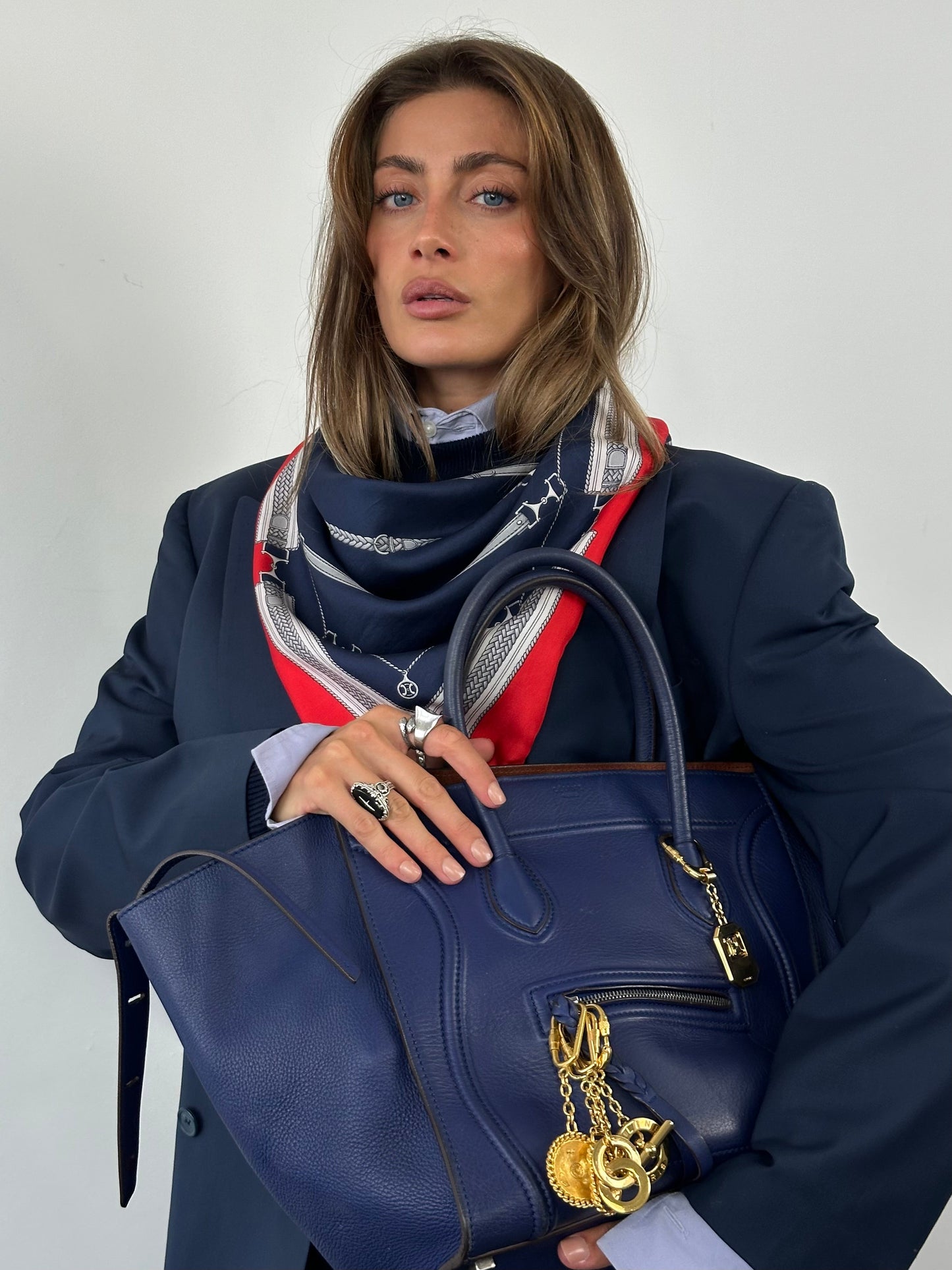 Italian Vintage 1990s Pure Tasmanian Wool Double Breasted Blazer - 42R/XL