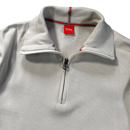 Hugo Boss Orange 00’s Panelled Translucent Quarter Zip Jumper M | Medium, Multicoloured