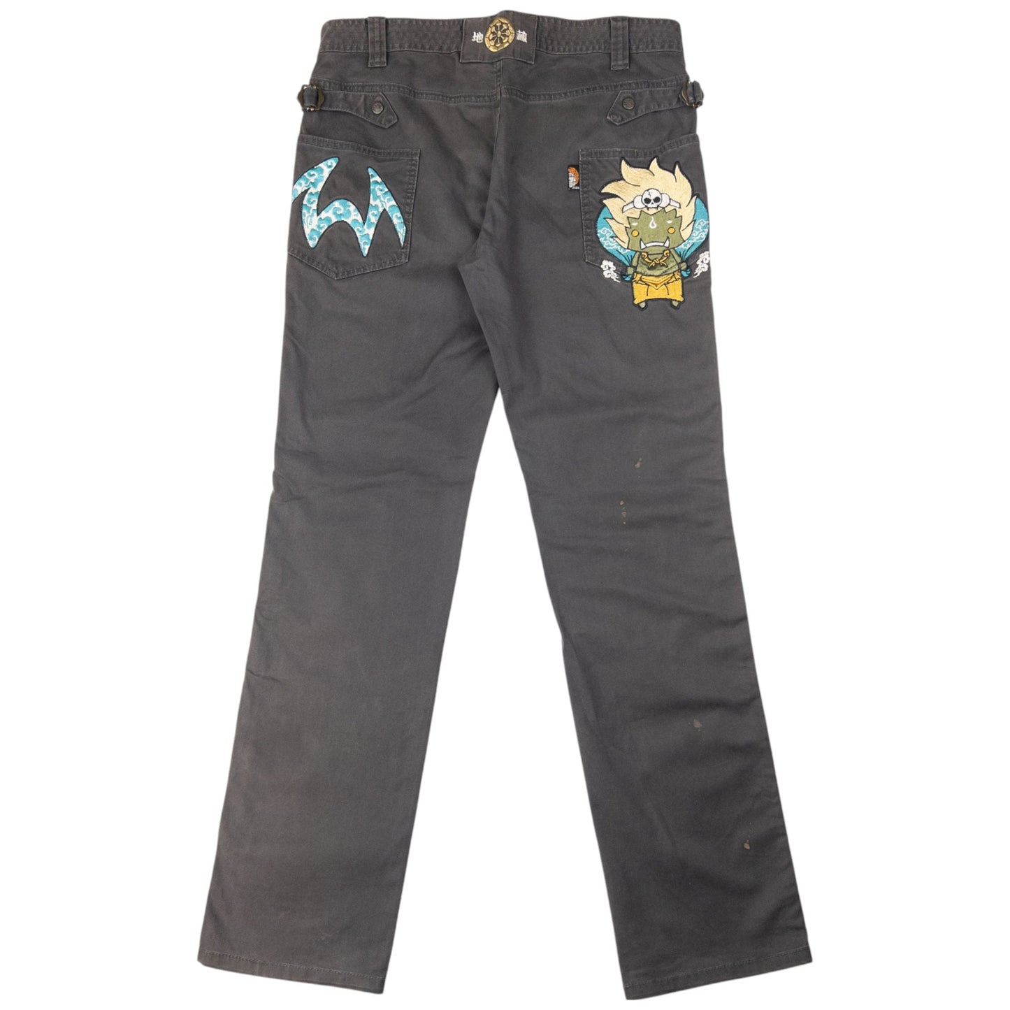 Vintage Jizo Bosatsu Embroidered Troll Trousers Size W34