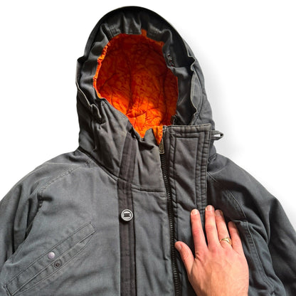2000's Maharishi Asymmetric Zip Padded Parka (L) | Large, Camo