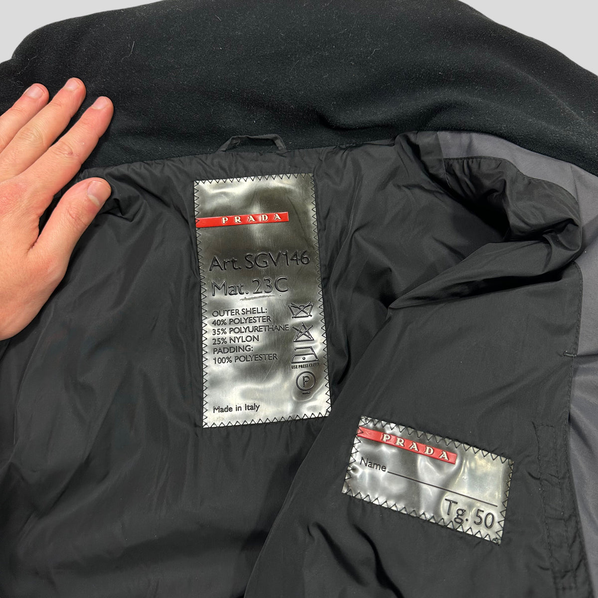Prada Sport AW99 Crotch Strap Ski Jacket - IT50 (L) | Large, Grey