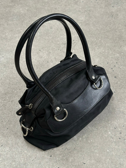 Emporio Armani 2000s Nylon Monogram Shoulder Bag