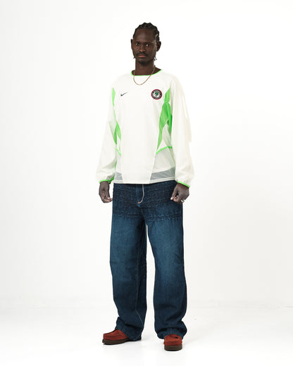 2002-04 Nigeria Player Issue Long Sleeve Nike Shirt (M)