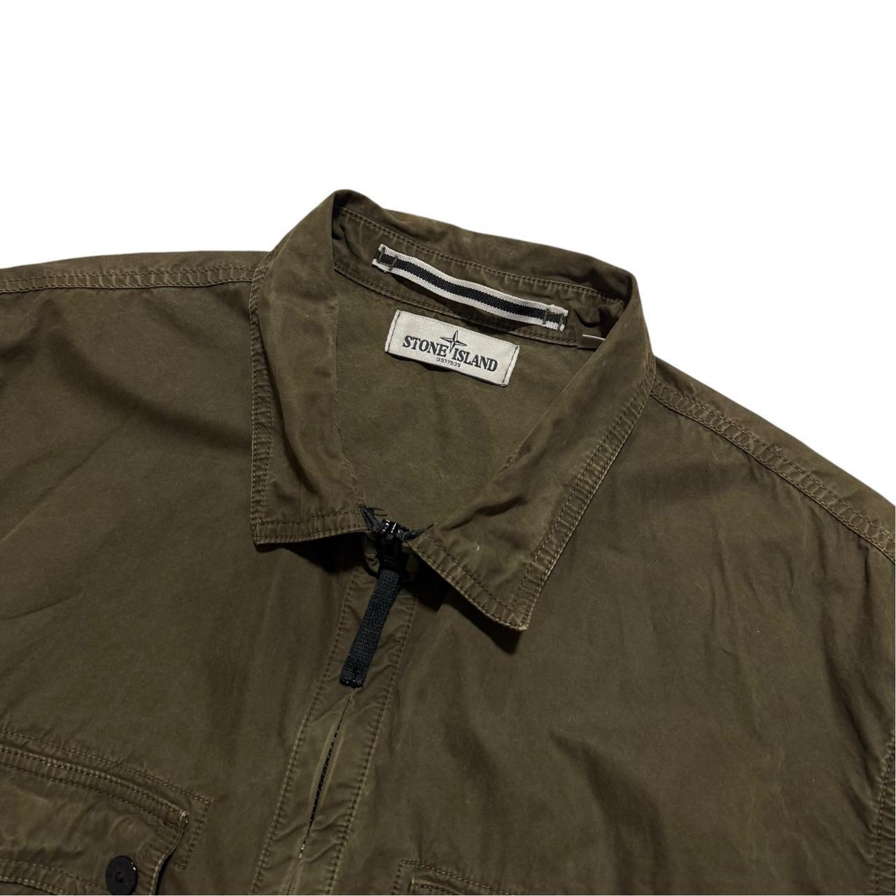 Stone Island Canvas Overshirt | XXXL, Olive Green