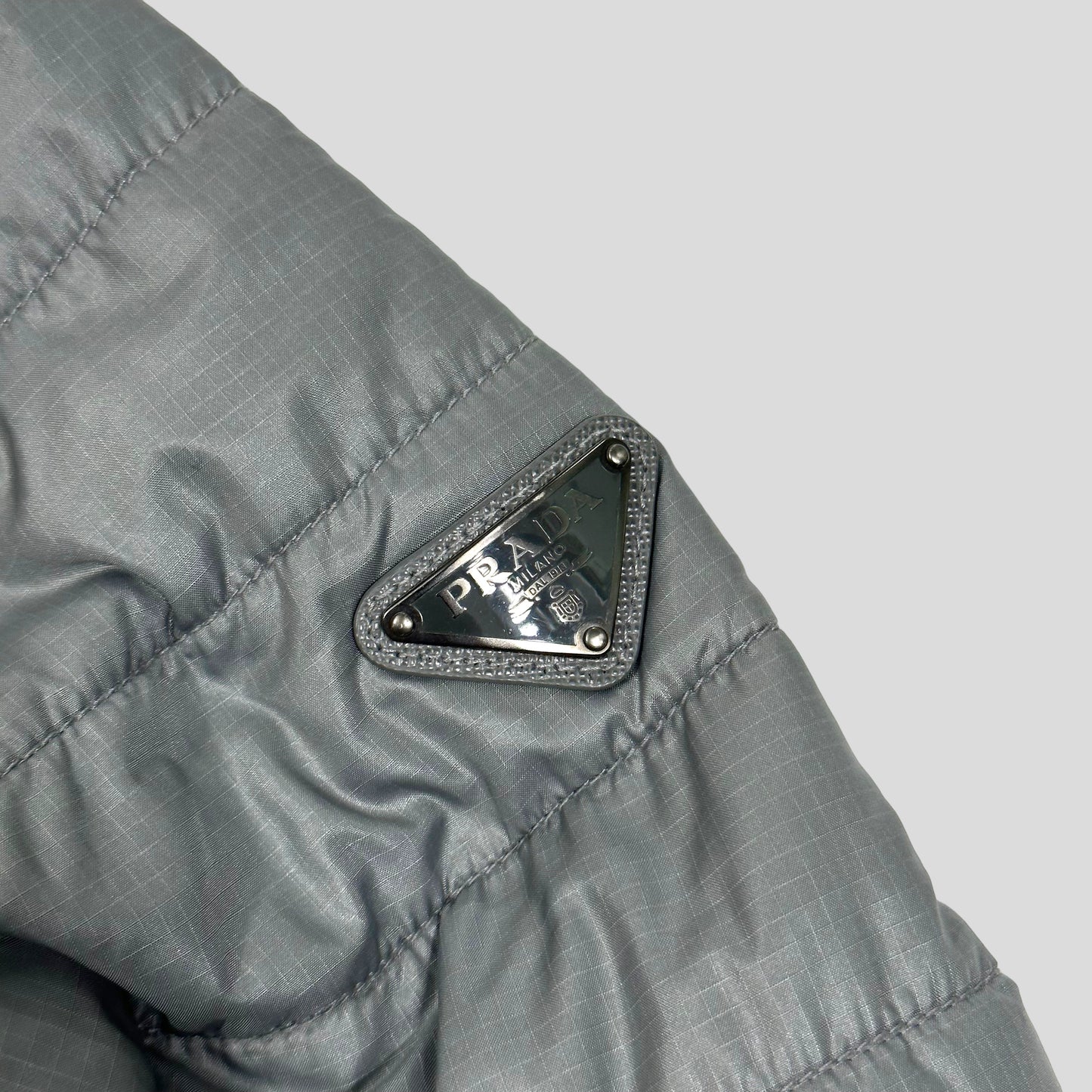 Prada Milano 2014 Ripstop Nylon Puffer Jacket - IT48 | Default Title, Grey