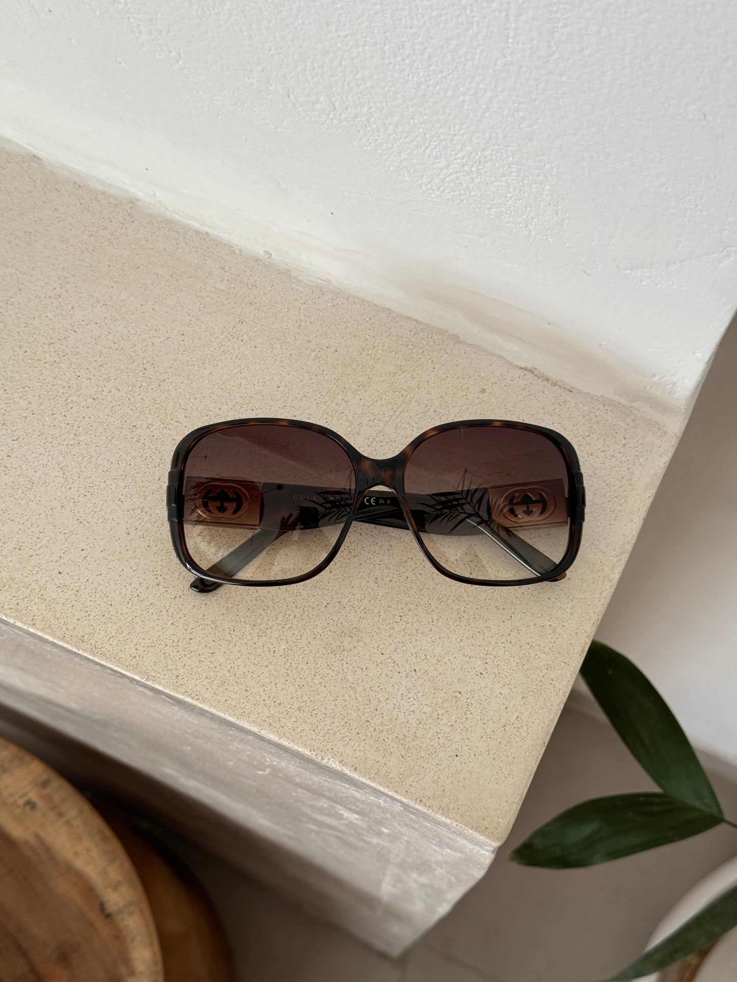 Vintage 2000s Gucci Oversized Sunglasses | O/S, Brown