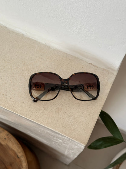 Vintage 2000s Gucci Oversized Sunglasses | O/S, Brown