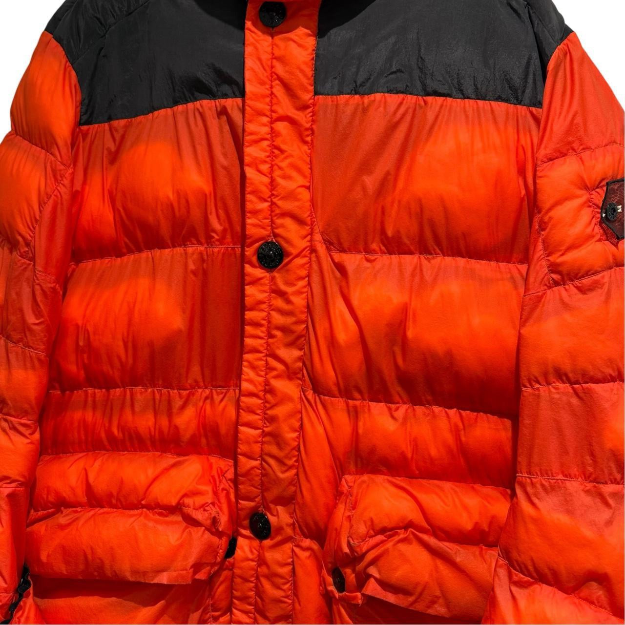 Stone Island 2008 Modular Anatomy Aitor Thorup Down Jacket | XL, Orange and Black