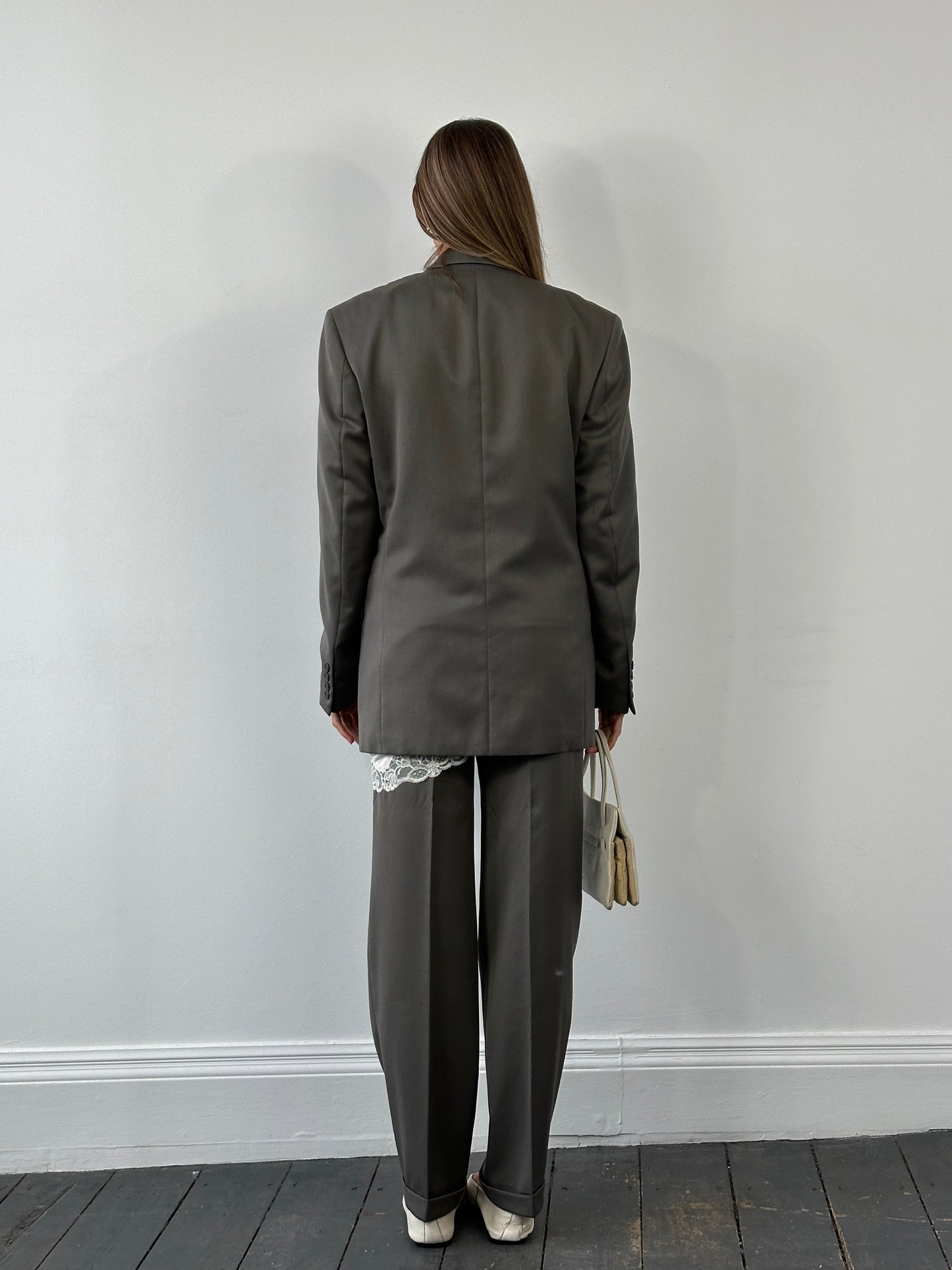 Pierre Balmain 1990s Wool Double Breasted Suit - 38L/W30