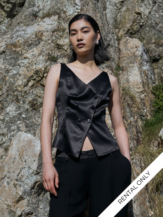 Armani Collezioni 2002 Pure Silk Double Breasted Waistcoat - XS/S