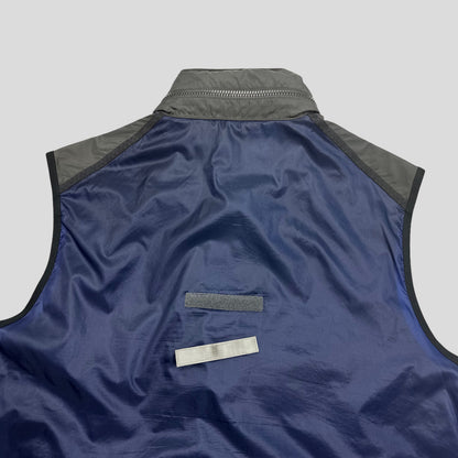 Prada Sport SS00 Gel Seam Convertible Nylon Gilet - IT52 | Large, Grey