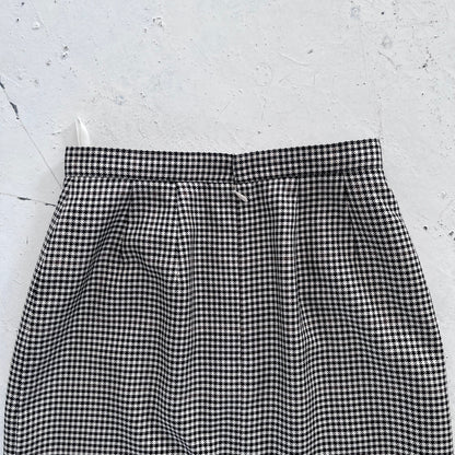 1990s Burberry skirt | Checkered, Black and White