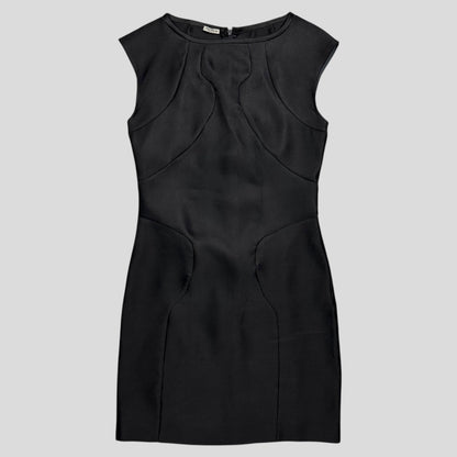 Miu Miu 2008 Silk Technical Panelled Sporty Dress - IT38 (UK8)