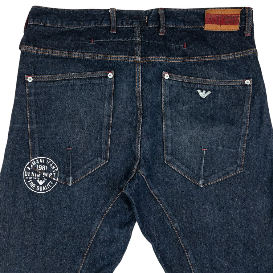 Vintage Armani Jeans Curve Leg Denim Jeans Size W38