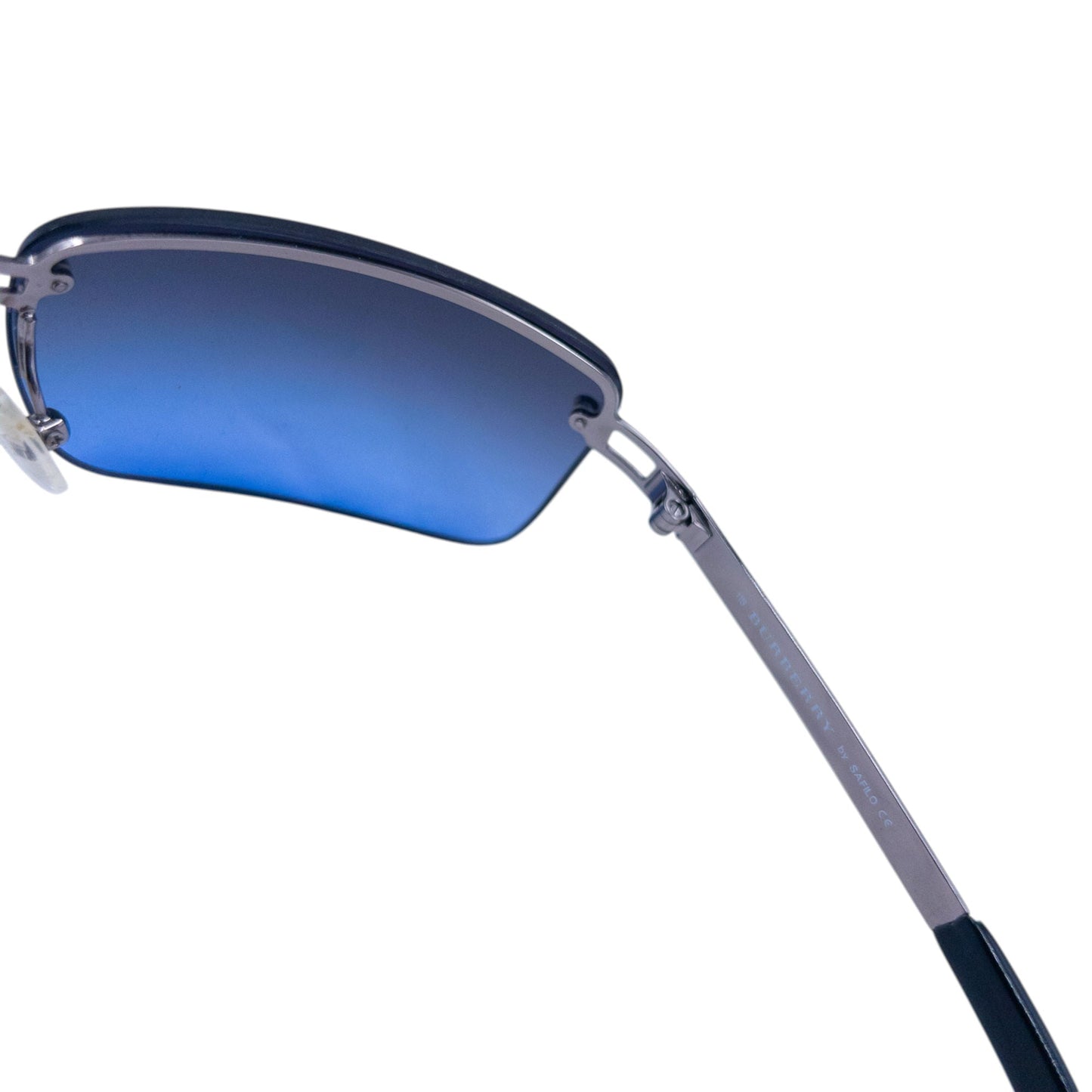 Vintage 2000s Burberry Rimless Sunglasses | O/S, Blue