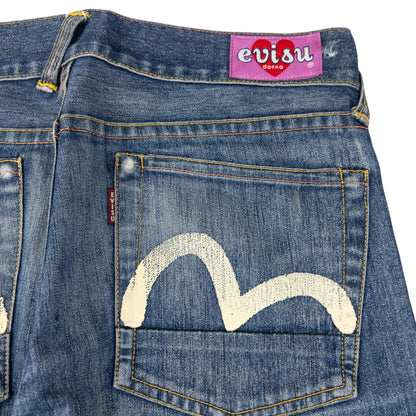 Vintage Evisu Donna Double Gull Japanese Denim Jeans Women's Size W29