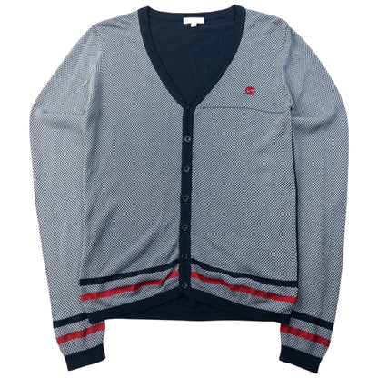 Vintage 2000s Gucci Pattern Cardigan Womens Size M | Medium, Navy
