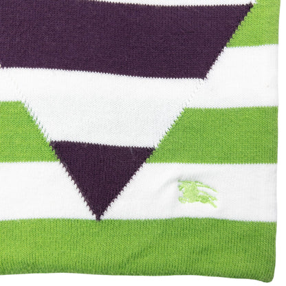 Vintage 2000s Burberry Striped Scarf | O/S, Green