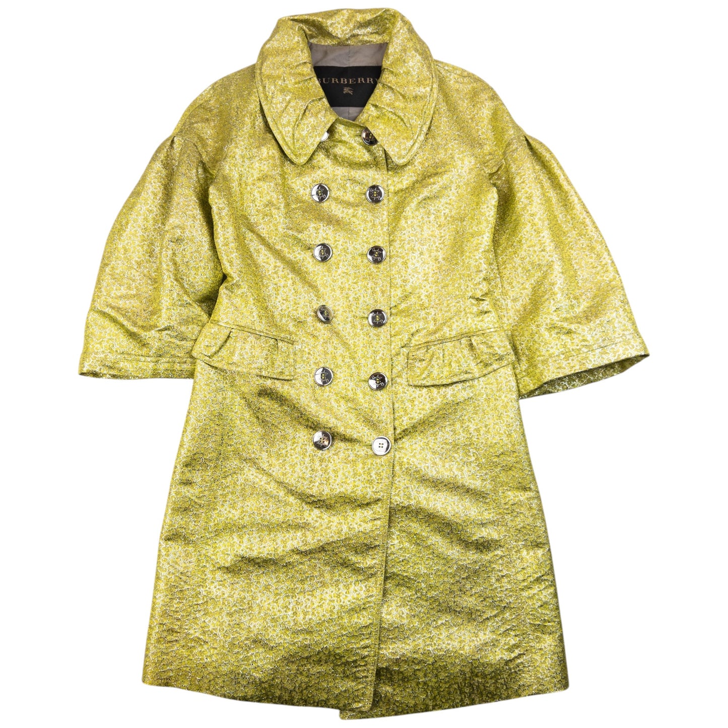 Vintage 2007 Burberry Button Up Pattern Jacket Womens Size M | Medium, Green