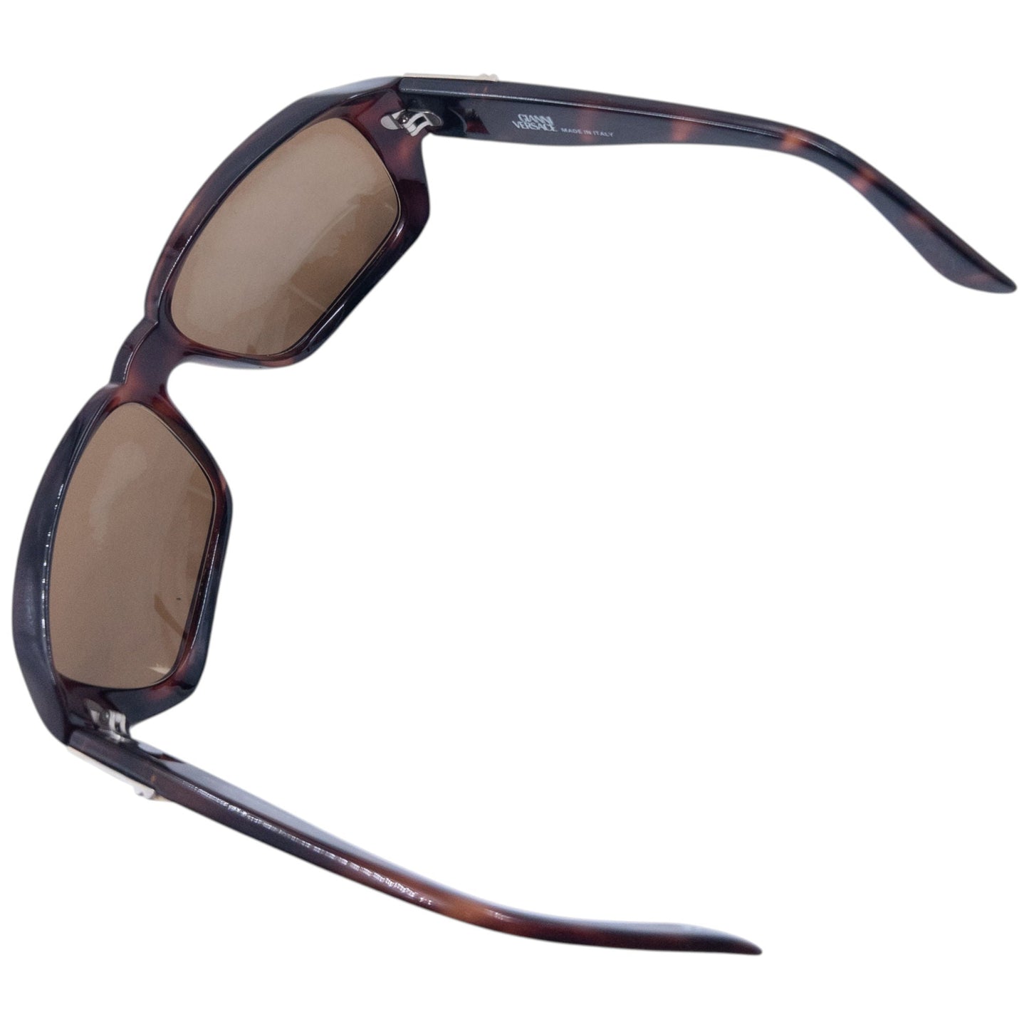 Vintage 90s Gianni Versace Tortoise Shell Sunglasses | O/S, Brown