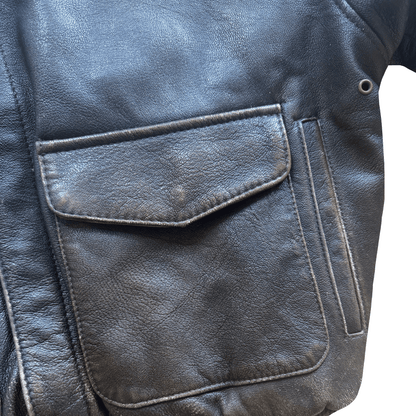 Avirex 1987 'Glen Miller's AAF Band' A2 Leather Flight Jacket - S / M | S / M, Red