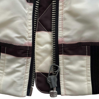 Vanson Leathers Striped Bomber Jacket - XL