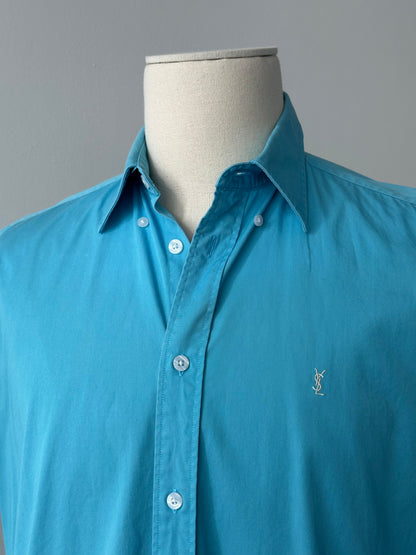 Yves Saint Laurent 1990s Pure Cotton Short Sleeve Shirt - M