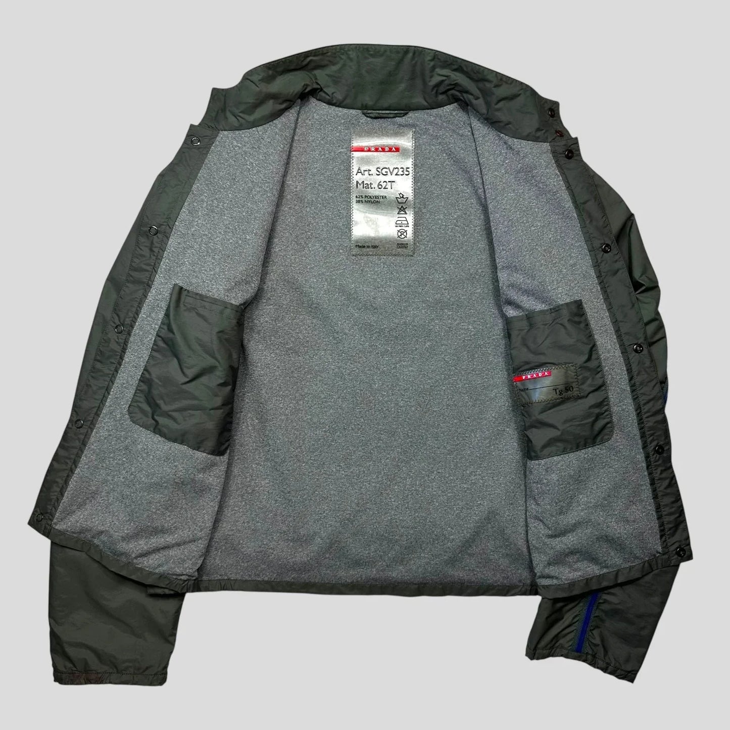 Prada Sport SS00 Gel Seam Nylon Cropped Jacket - IT50 (M)