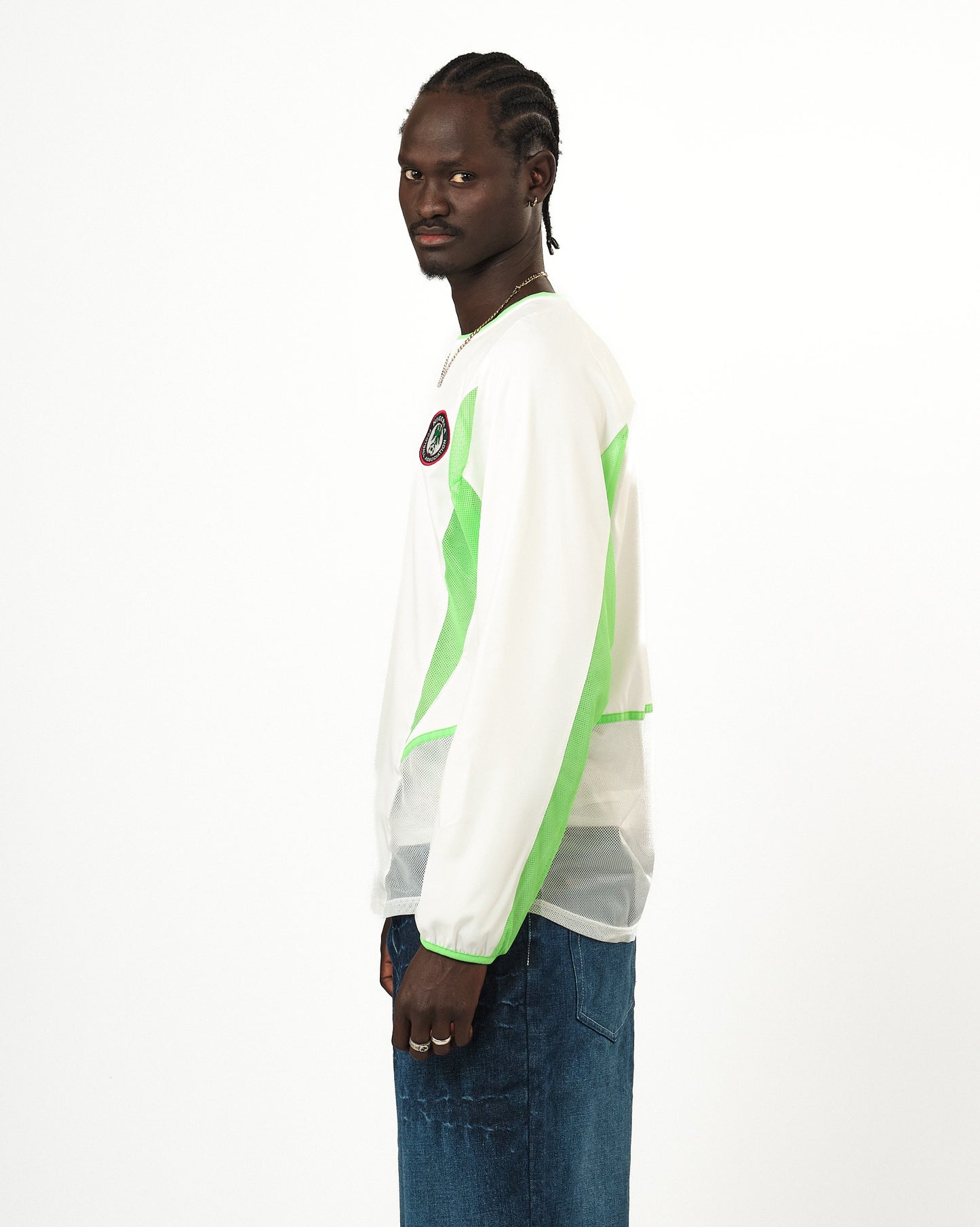 2002-04 Nigeria Player Issue Long Sleeve Nike Shirt (M)