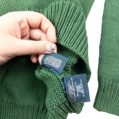 Vintage 90s Polo Ralph Lauren Knitted Skiing Jumper Size S | Small, Green