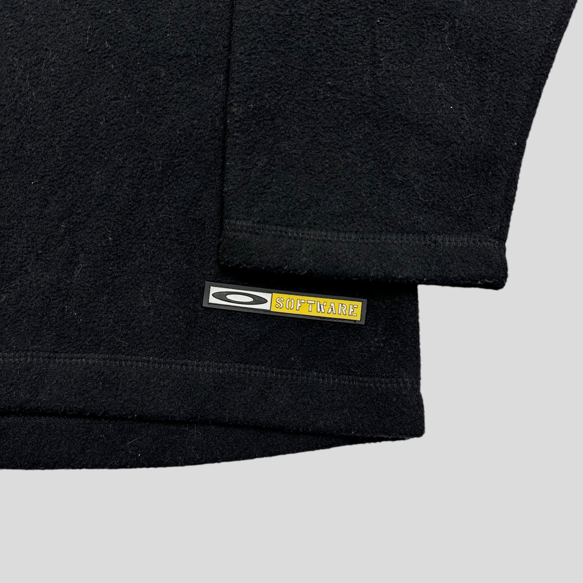 Oakley Software 00’s Fleece Pocket Smock Pullover - L (XL) | XL, Black