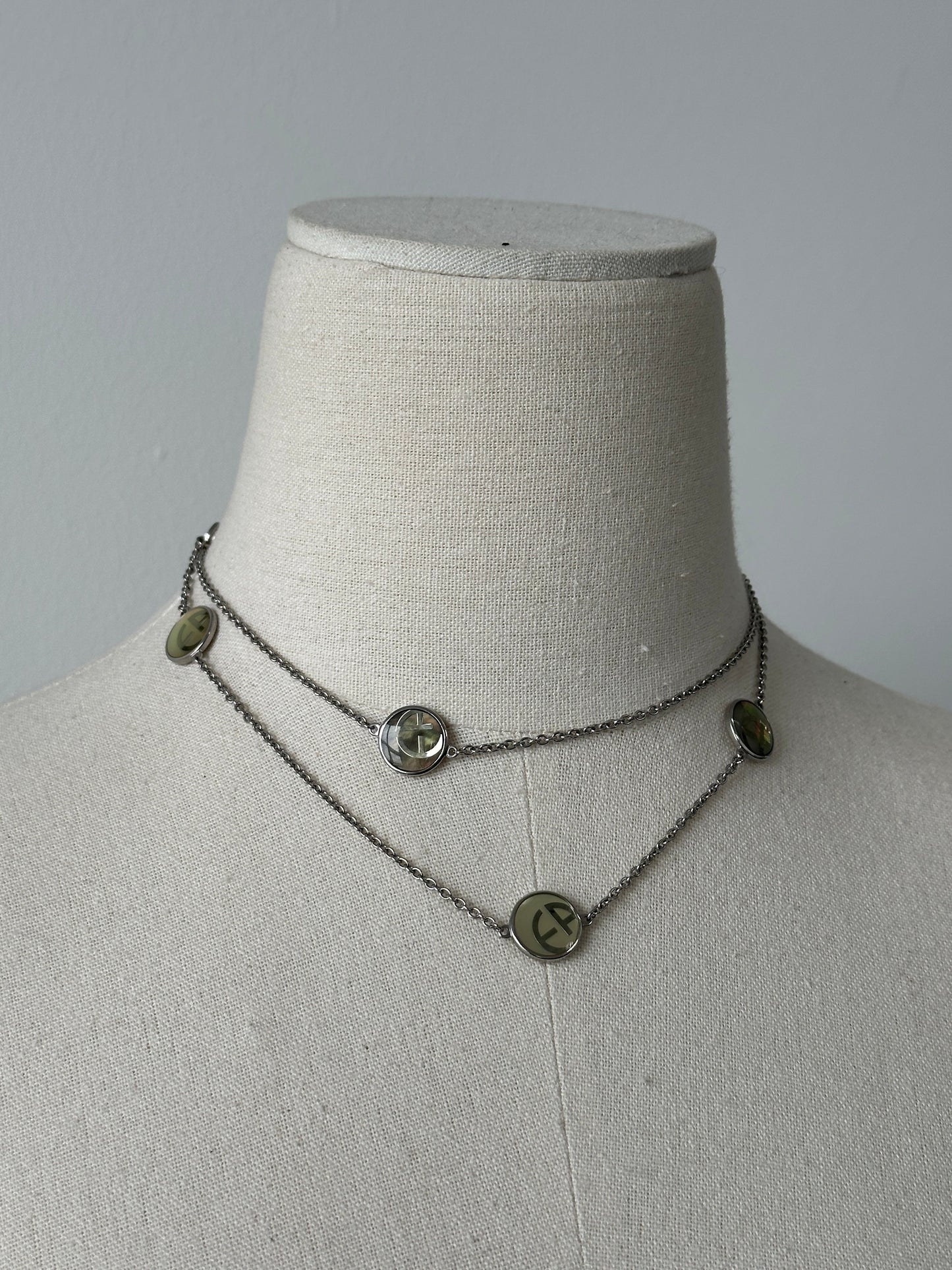 Emporio Armani 2000s Bracelet & Necklace Set