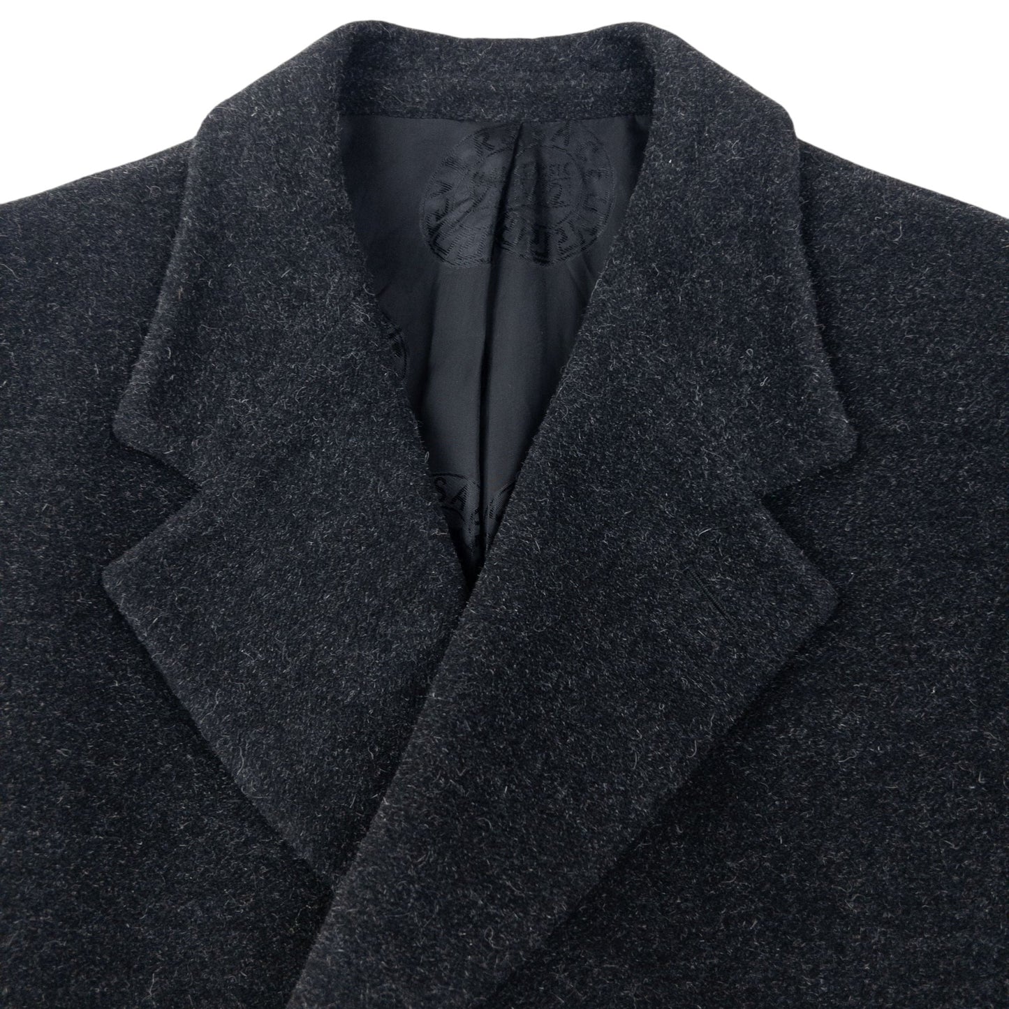 Vintage 90s Versace Classic V2 Longline Wool Jacket Size L | Large, Grey