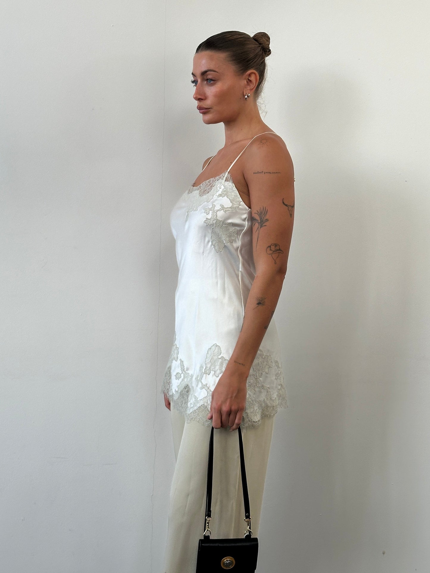 Victoria’s Secret 2000s Lace Satin Slip Dress - S/M