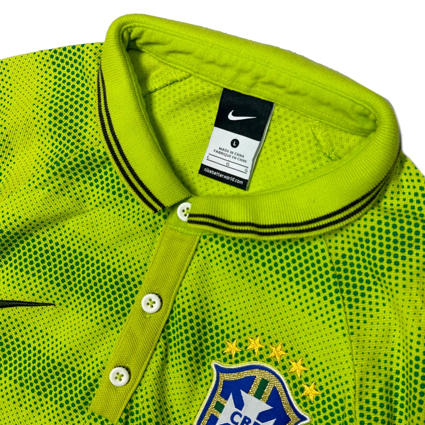 Nike 2014 Brazil Polo In Green ( L )