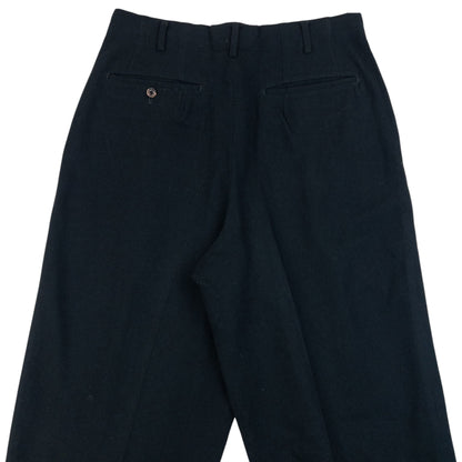 Vintage 1990 Comme Des Garçons HOMME Wool Trousers Size W30 | W30, Black