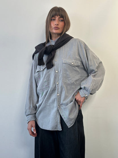 Versace Jeans Couture 1990s Bespoke Medusa Button Shirt - XL