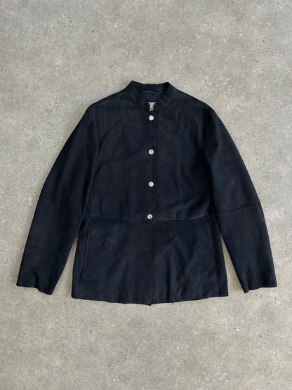 Armani Jeans Fitted Suede Jacket - M