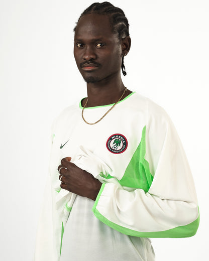 2002-04 Nigeria Player Issue Long Sleeve Nike Shirt (M)