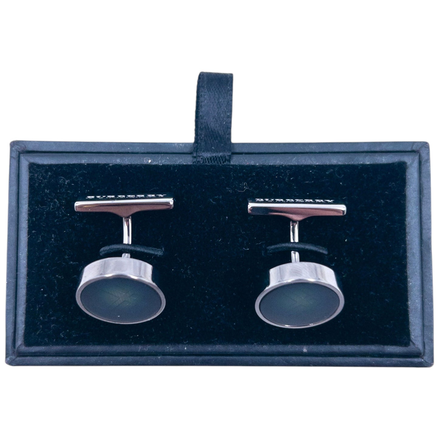 Vintage 2000s Burberry Nova Check Cuff Links | O/S, Green