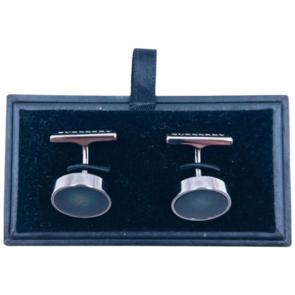Vintage 2000s Burberry Nova Check Cuff Links | O/S, Green
