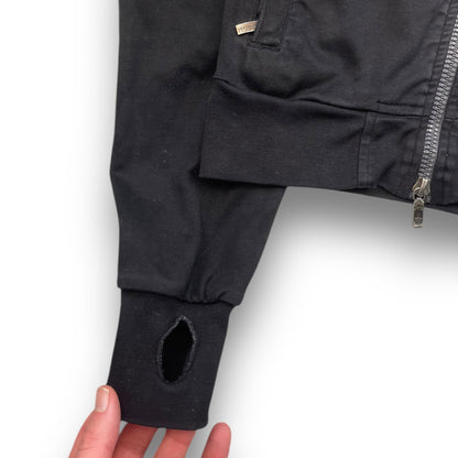 Maharishi Off Centre Zip Jumper (S) | Default Title, Black