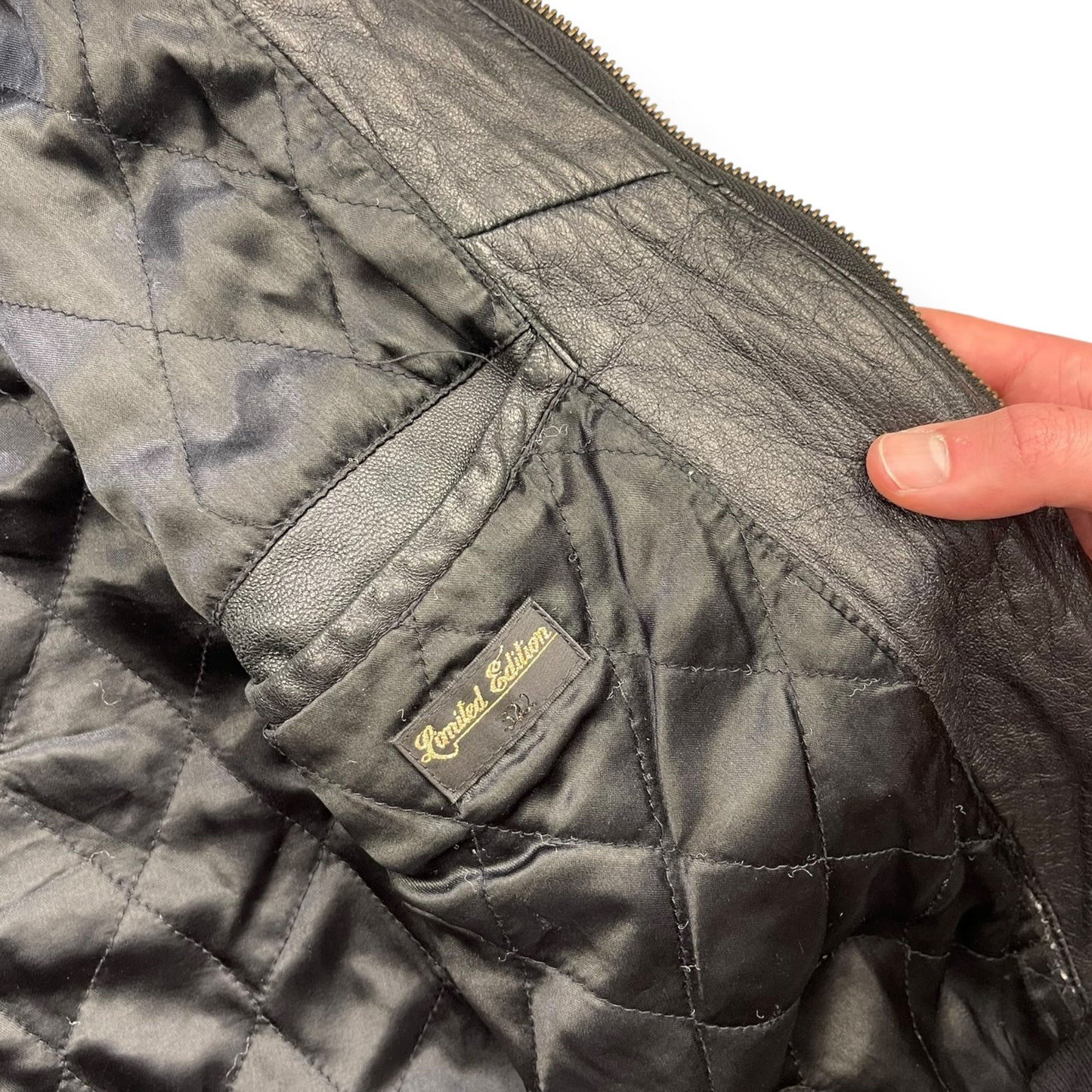 2000's Puma Limited Edition Hooded Lambskin Jacket (L) | Default Title, Black