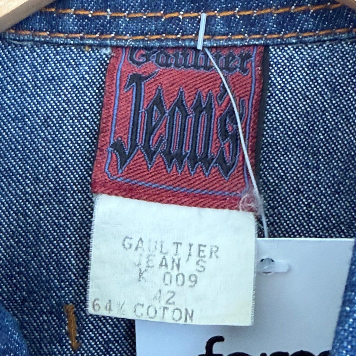 1990s jean paul gaultier corset denim jacket | O/S, Blue